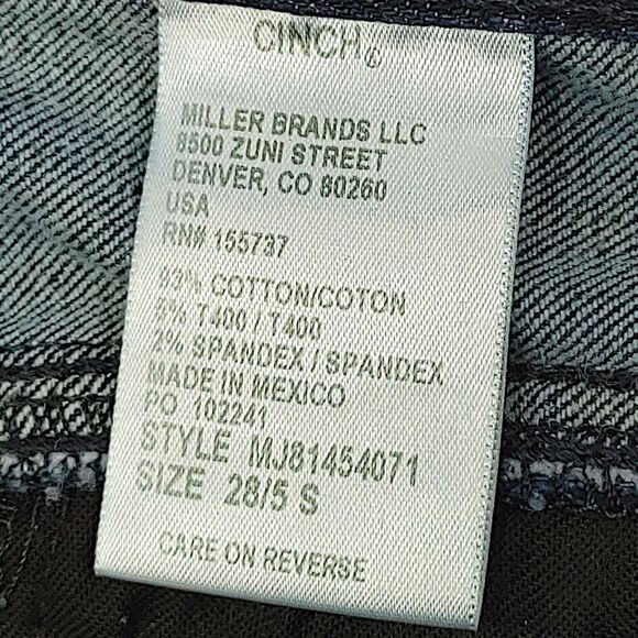 Cinch Lynden Women’s Jeans Size 28S Dark Blue Bootcut Stretch Denim Mid Rise - Picture 14 of 15